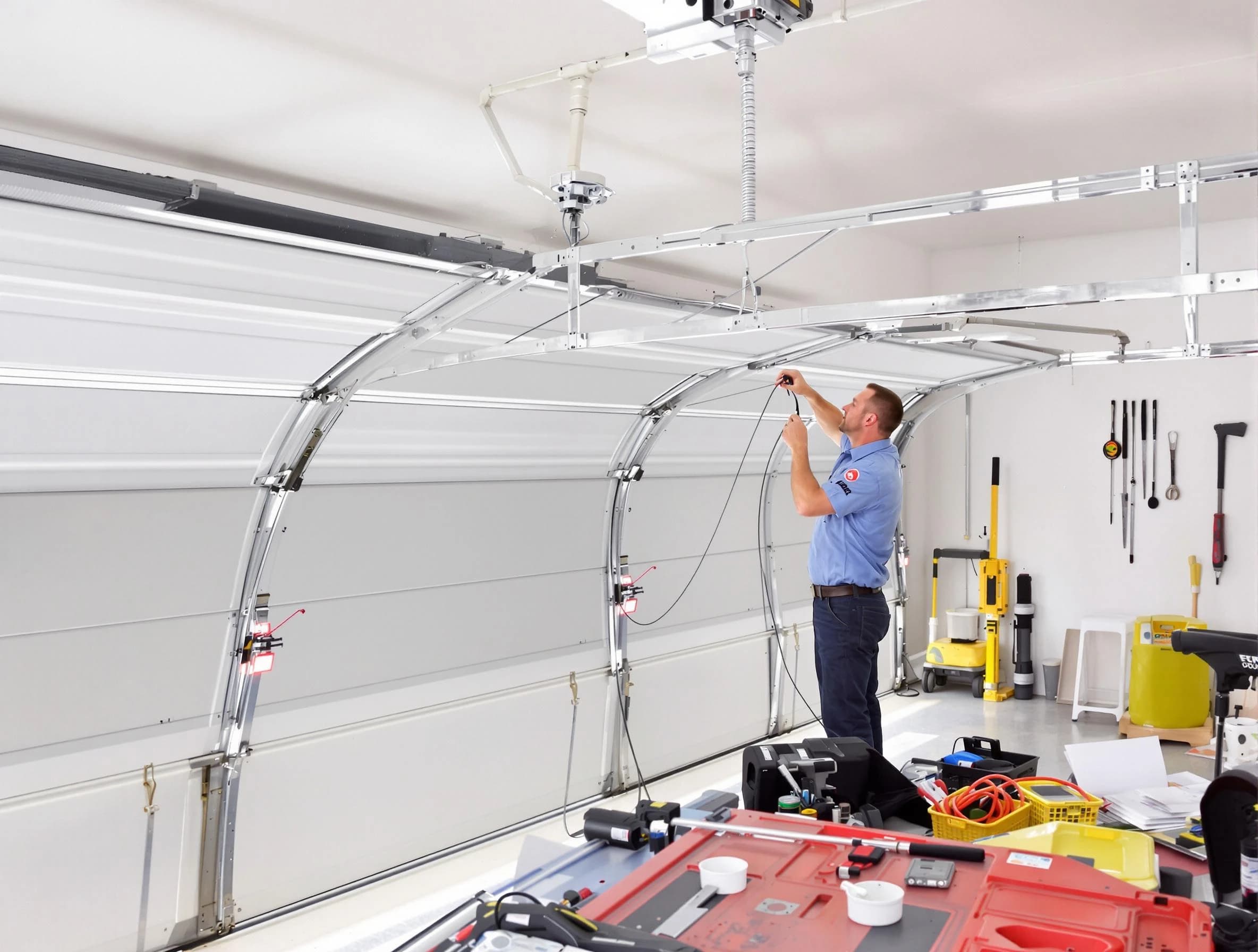 Garage door cable repair service by Eagle Mountain Garage Door Repair in Eagle Mountain