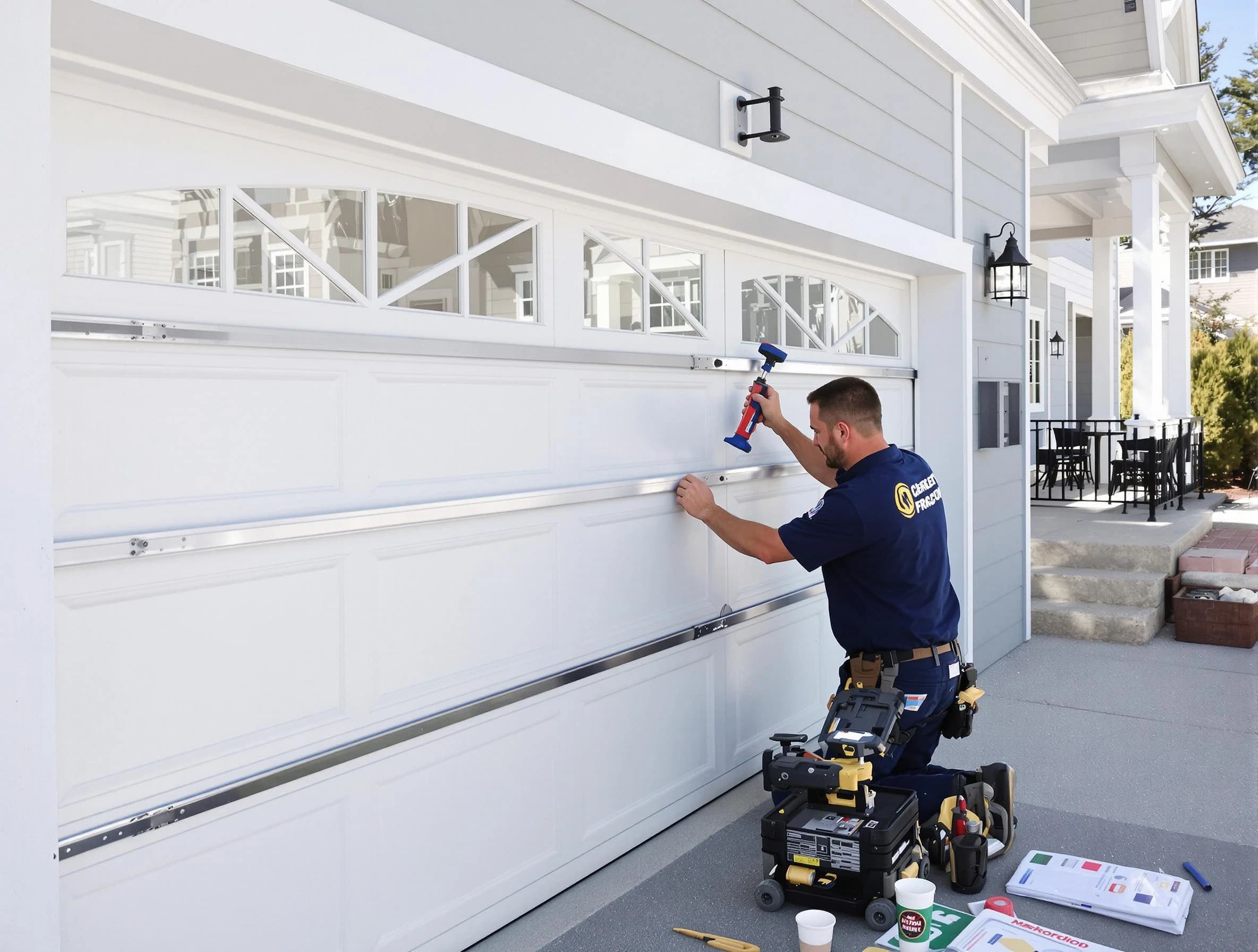 Professional garage door installation by Eagle Mountain Garage Door Repair in Eagle Mountain
