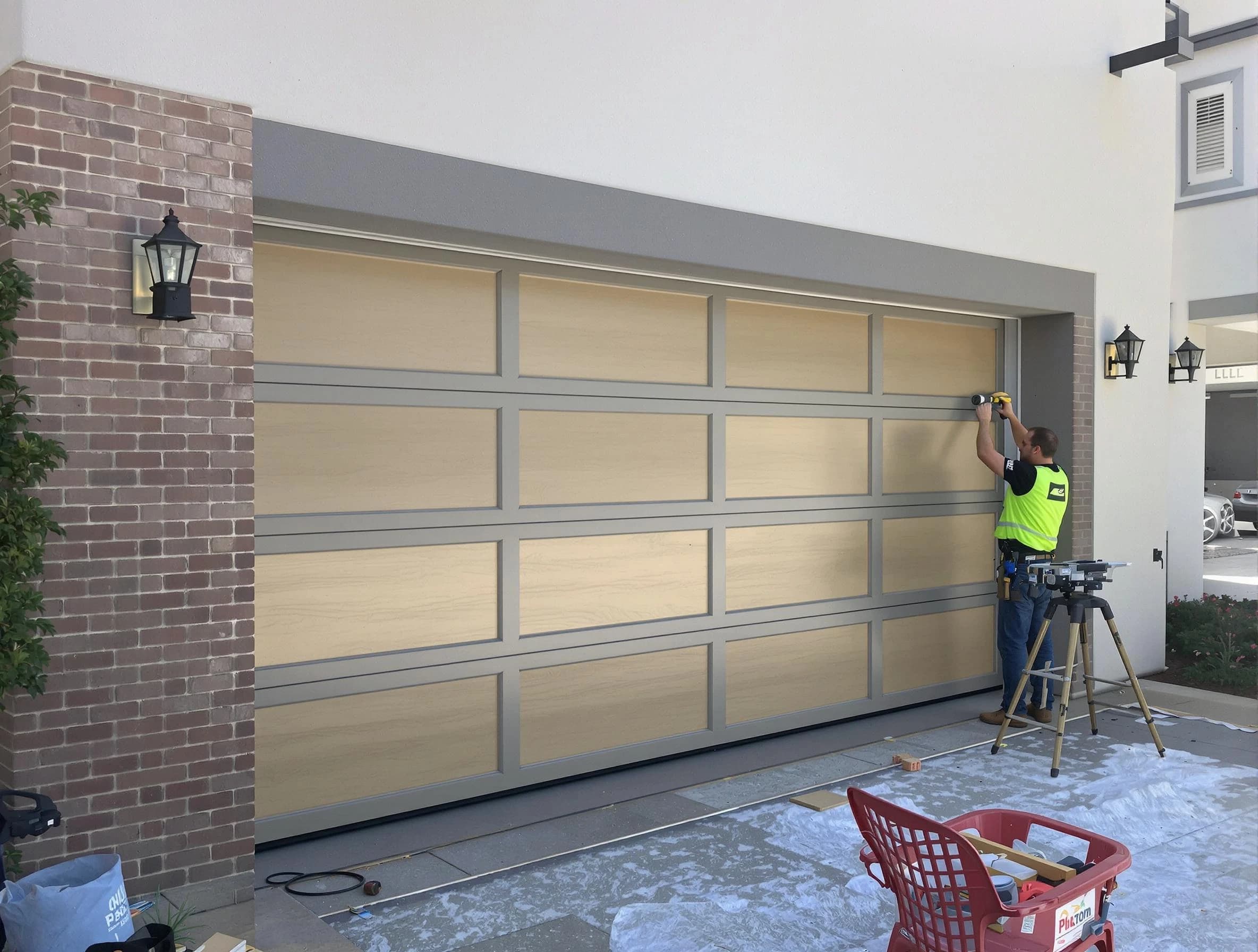 Garage door replacement service by Eagle Mountain Garage Door Repair in Eagle Mountain