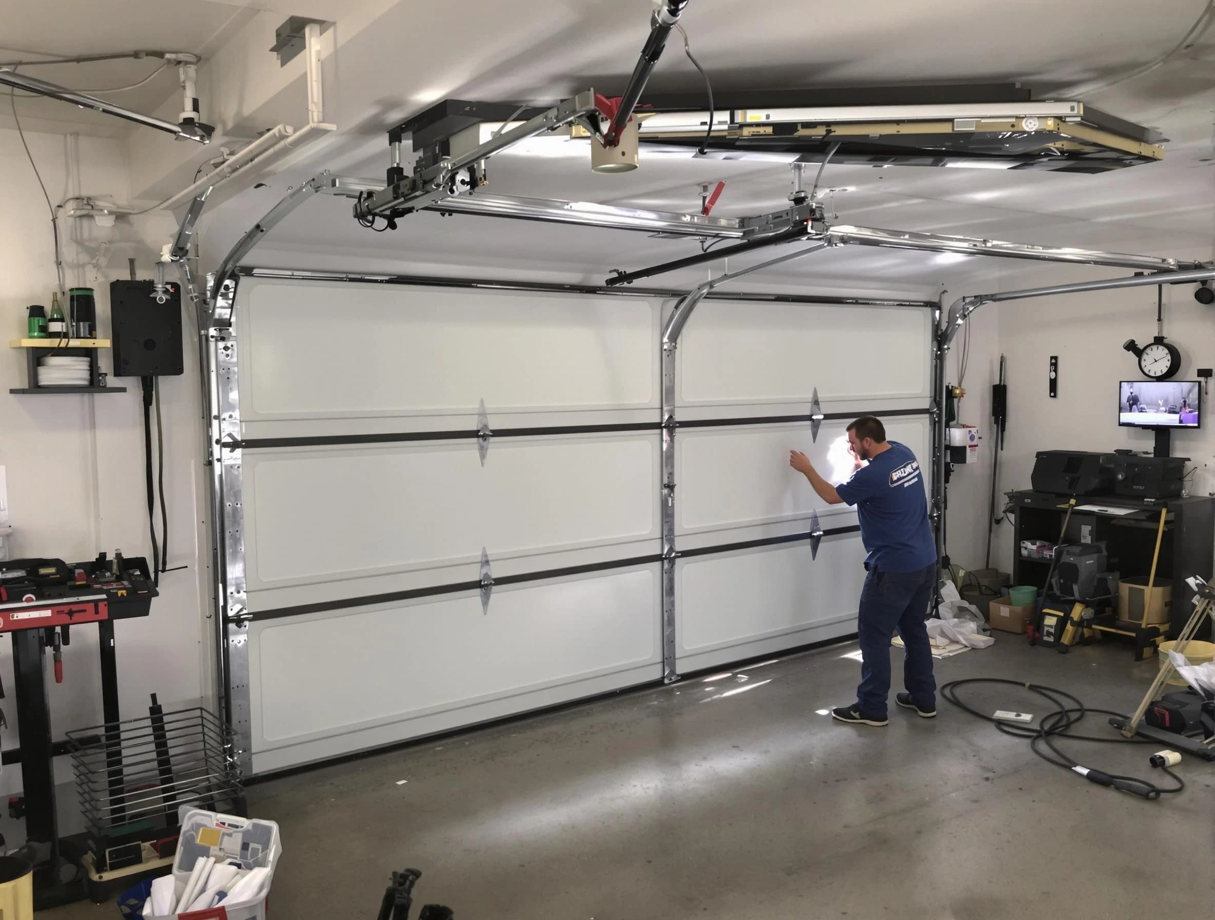 Professional garage door repair service by Eagle Mountain Garage Door Repair in Eagle Mountain