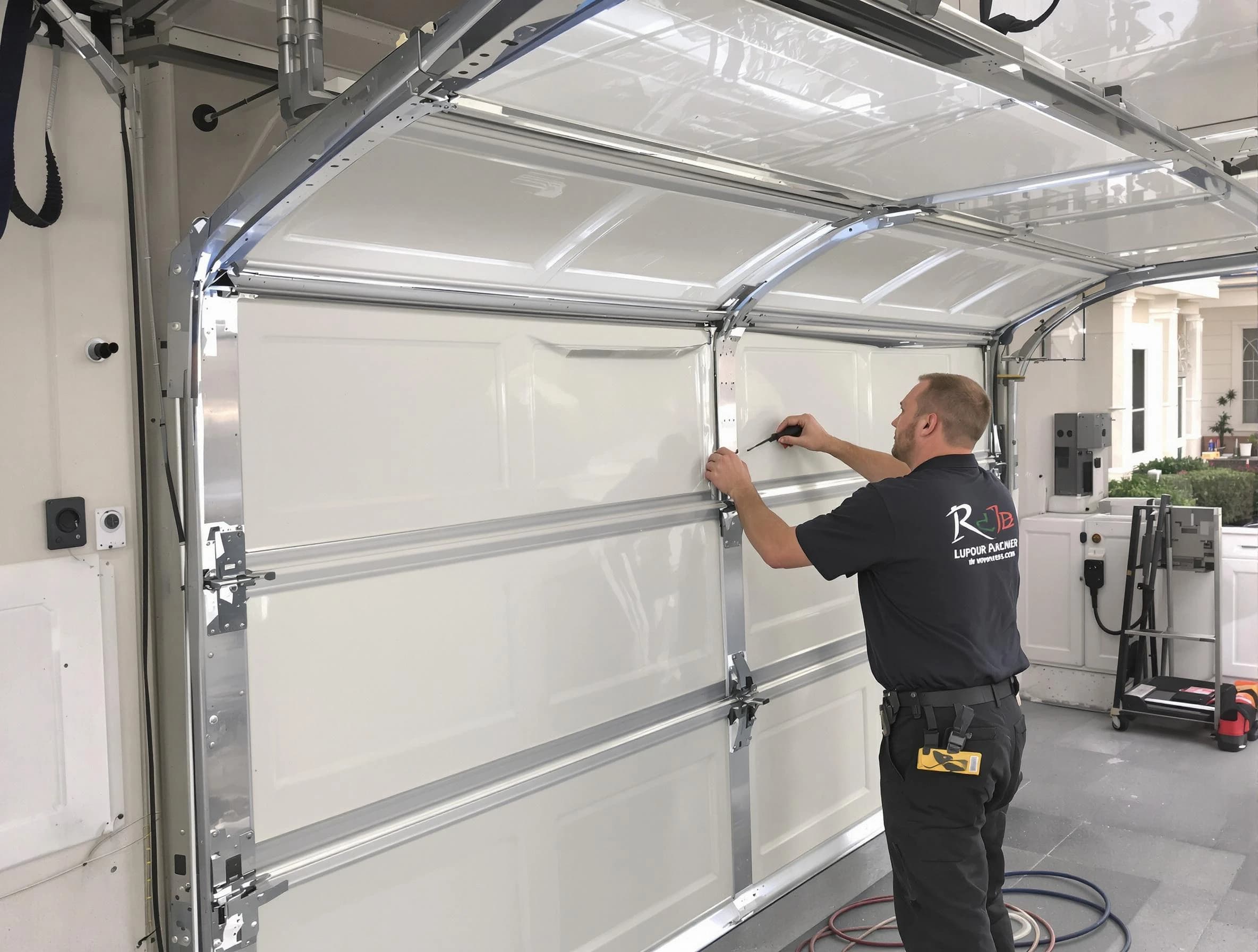 Eagle Mountain Garage Door Repair professional performing panel repair in Eagle Mountain