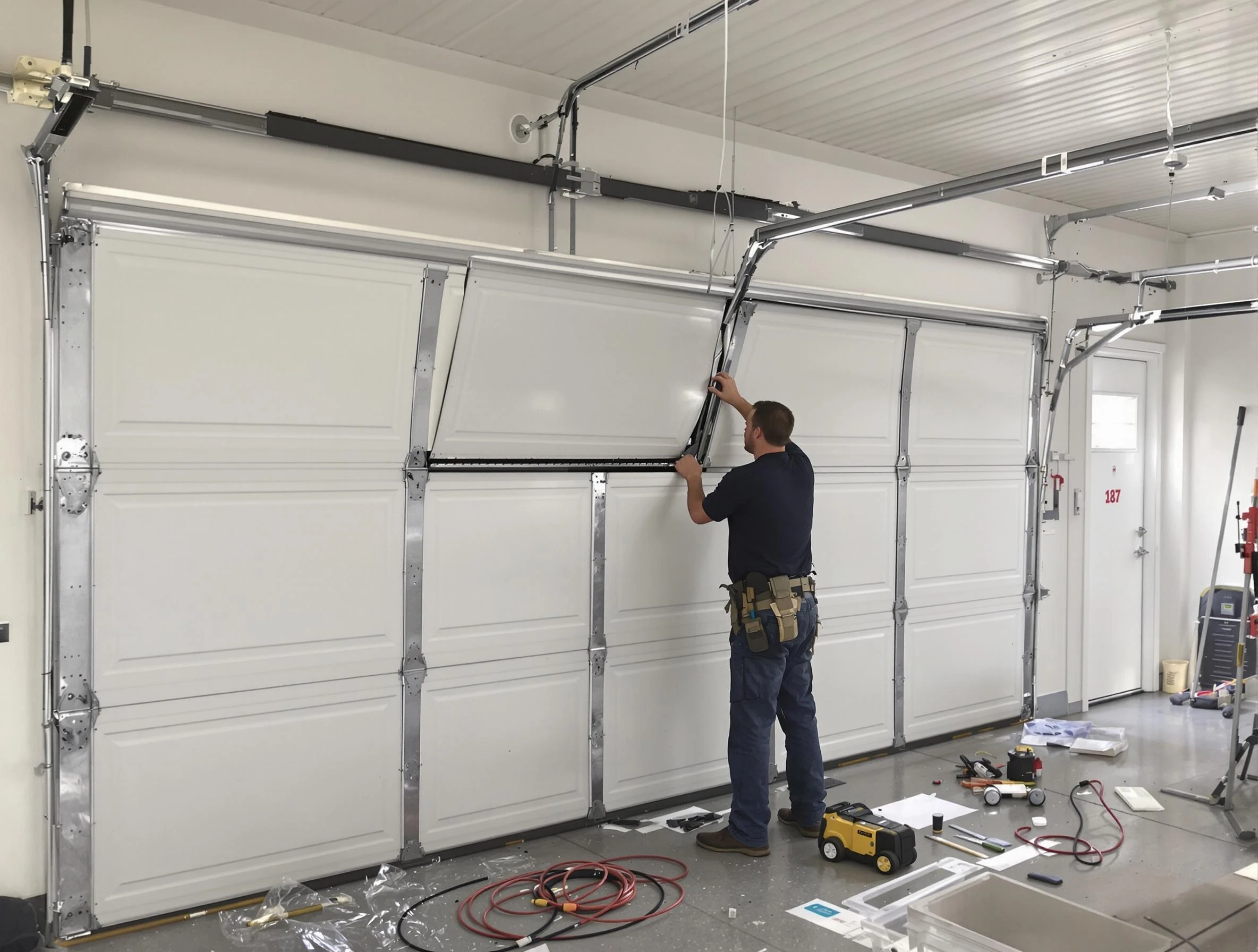 Garage Door Section Replacement in Eagle Mountain