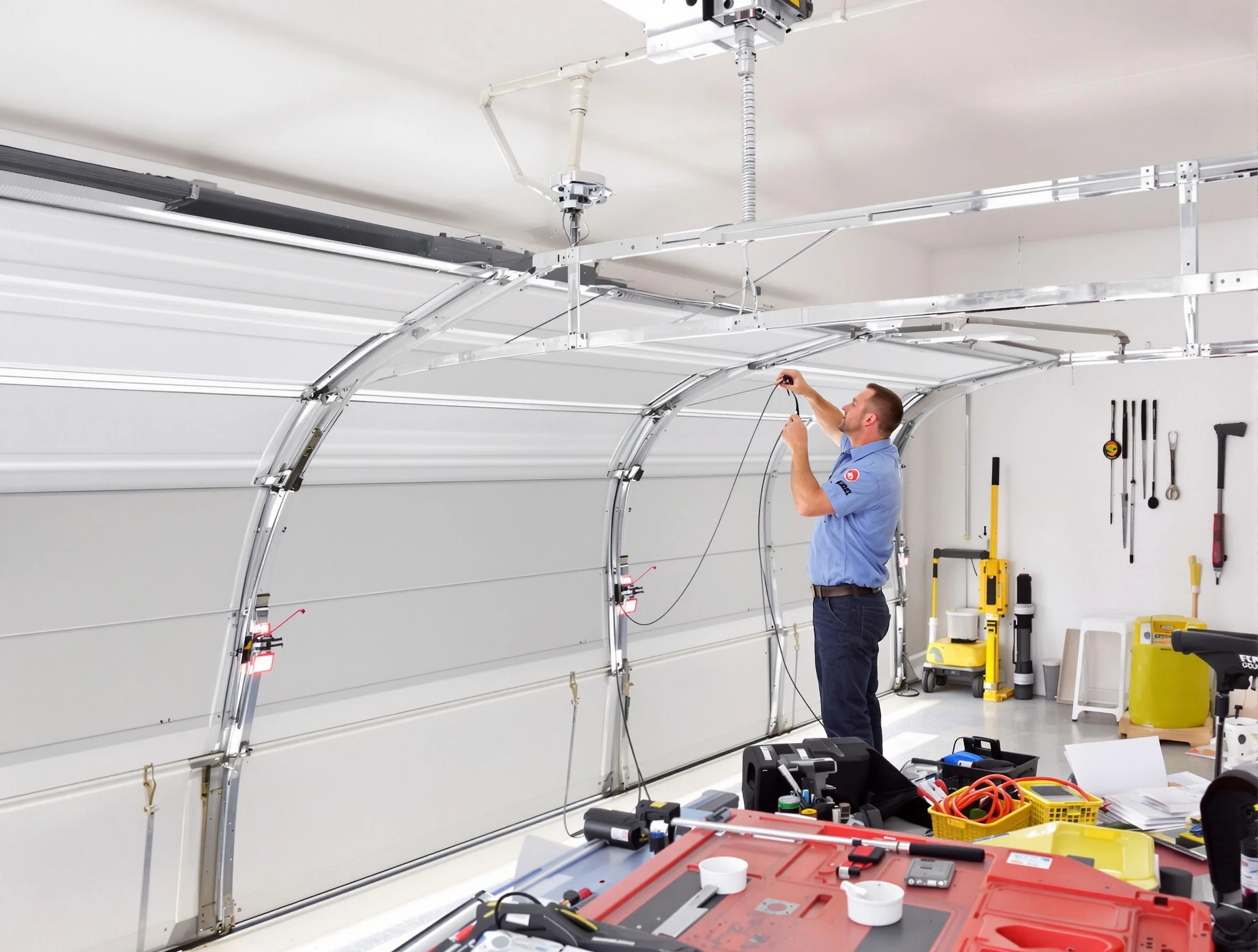 Garage door cable repair service by Eagle Mountain Garage Door Repair in Eagle Mountain