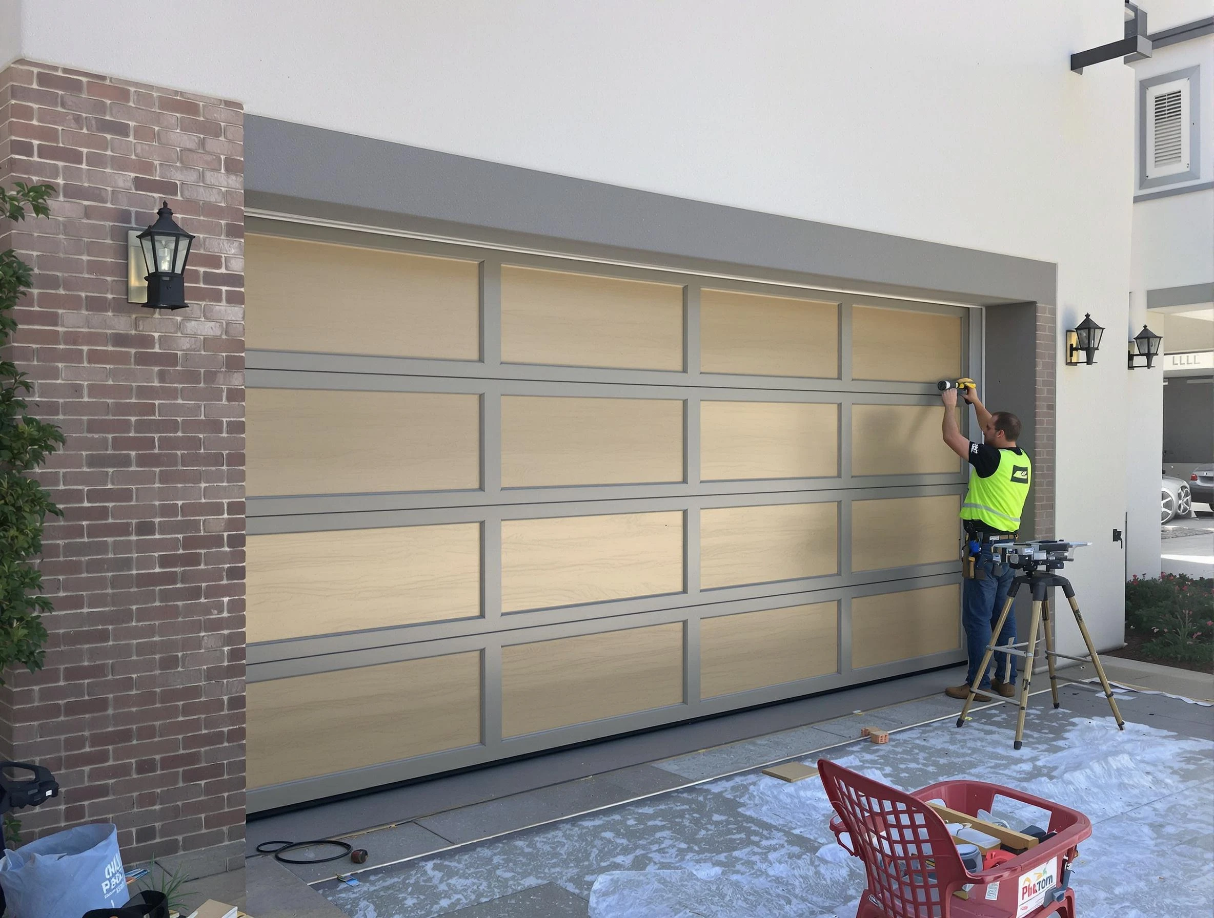 Garage door replacement service by Eagle Mountain Garage Door Repair in Eagle Mountain