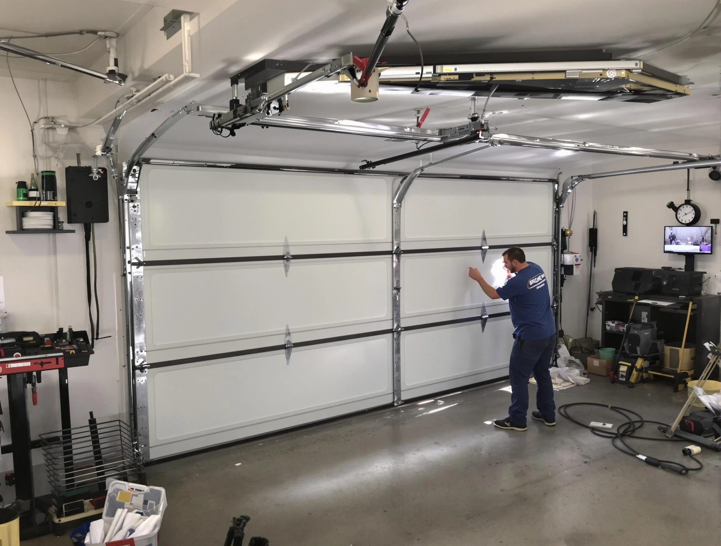 Professional garage door repair service by Eagle Mountain Garage Door Repair in Eagle Mountain