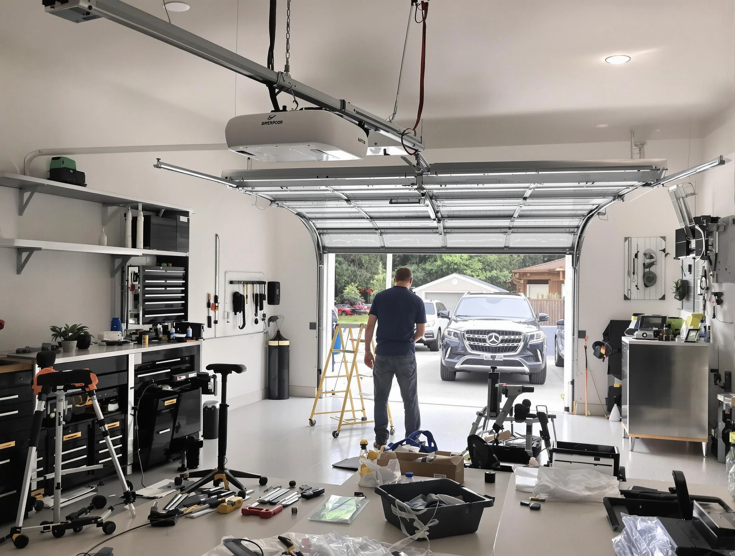Garage door opener installation by Eagle Mountain Garage Door Repair in Eagle Mountain