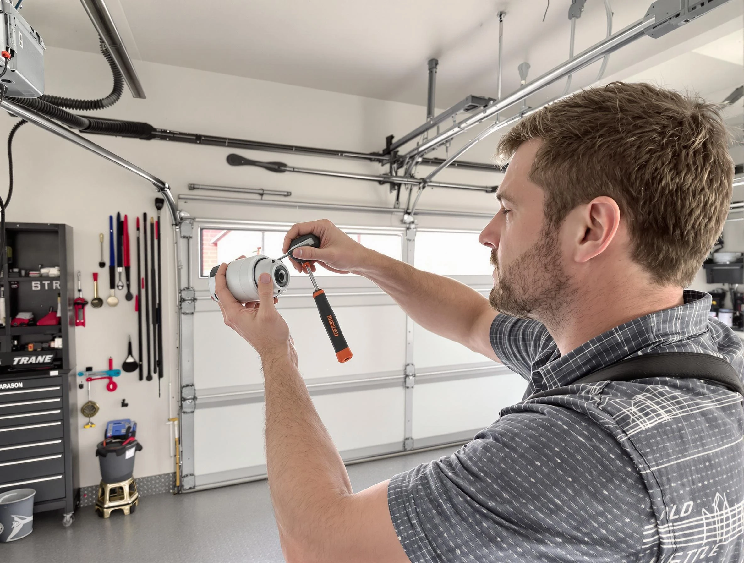 Garage door opener repair service by Eagle Mountain Garage Door Repair in Eagle Mountain