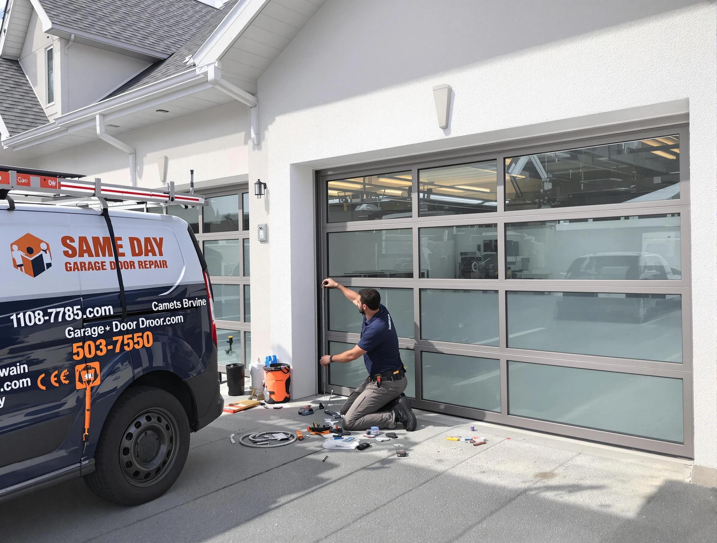 Same-day garage door repair service by Eagle Mountain Garage Door Repair in Eagle Mountain